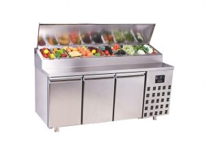 Saladette 3 türen 10x 1/3GN behälter