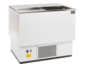 Kühltruhe weiss edelstahl deckel 137L