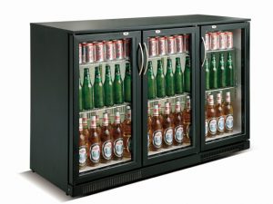 Barkühler schwarz 3 türen